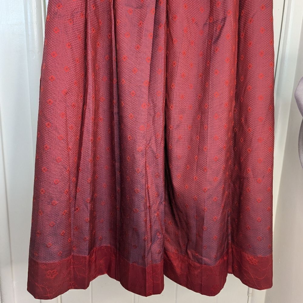 Calypso Silk Maxi Skirt 90s Glam Fairy Princess Tomato Girl Beachy Boho Chic 1 - Picture 8 of 11